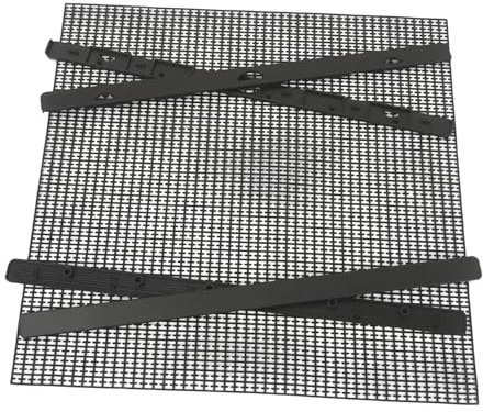 LeeQinersw Tablero de Perlas Fusibles Cuadrado con Tiras para Proyectos Creativos Material PVC Ligero Adecuado para Artesanía Infantil Y Decoración del Hogar, Negro