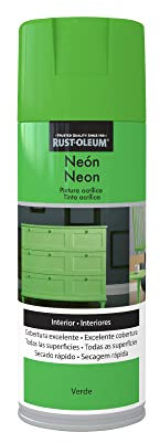 Rust-Oleum Neón pintura acrílica en spray Mate Verde 400 ml
