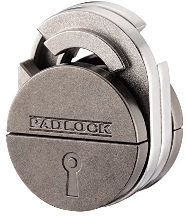 EUREKA 515095 Huzzle Cast Padlock Puzzle