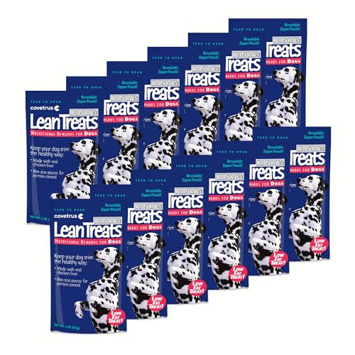 Covetrus Nutrisential Lean Treats for Dogs - Small, Medium & Large Dogs (K9) - Nutritional Low Fat, Bite-Size - Soft Chicken Flavor - 12 Pack - 4oz