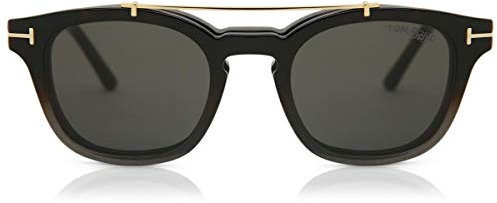 Tom Ford Unisex-Erwachsene FT5532 55A 49 Brillengestelle, Braun (Avana COLORATA)
