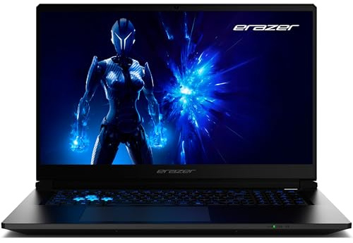 ERAZER Defender 17 P1 43,9 cm (17,3 Zoll 144Hz) FHD Gaming Laptop (Core i7-13620H, Geforce RTX 5060 8GB GDDR7, 32GB DDR5 RAM, 2TB PCIe SSD, RGB Backlit Keyboard, Windows 11 Home)