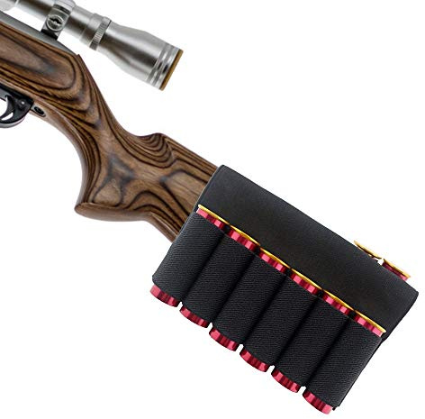 Bolsa de Culata, Soporte de Cartucho TáCtico Rifle Caza Bolsas de Escopeta Bolsa de MunicióN para 8 Balas, Calibre 12/20
