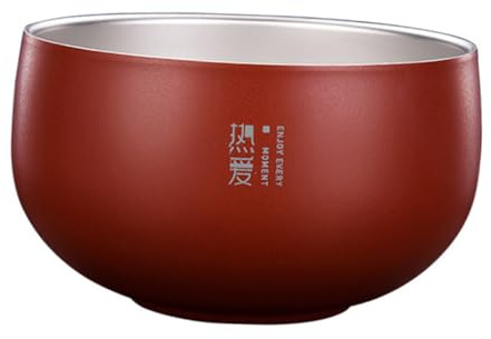 STOBAZA Ciotola in Acciaio Inossidabile da Piccola Scodella per e Zuppe Resistente e Compatta per Cucina e Servizio Alimenti