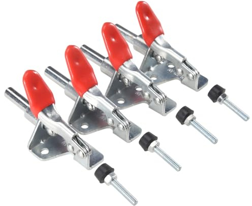 Qusedwey 4 PièCes GH-301AM 45Kg Pince à Bascule à DéGagement Action de Traction Verticale/Horizontale Pinces de Type Outil à Main pour le Travail Du Bois