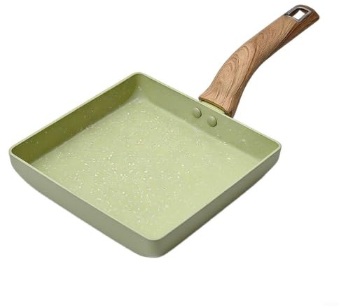 MIKMLYZE Legering kastrull med glaslock, förtjockad gryta för gas och induktion, ergonomiskt handtag för mjölkgröt nudlar, grön 35 x 15,5 x 6 cm hem köksredskap