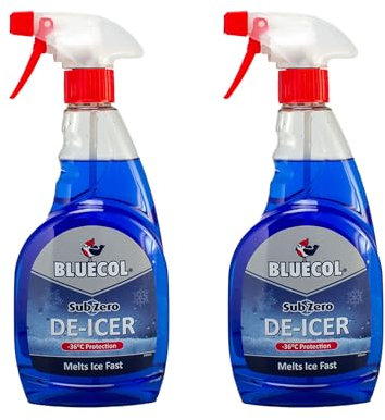 Bluecol BLD500 Sub Zero De-Icer Trigger Fast Ice Melt 500ml x 2
