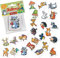 24 Tattoos * Waldtiere * als Mitgebsel und Spiel für Kinder | 47325 | Süsse Wald Tiere Sticker Tattoo Kindertattoo Kindergeburtstag Geburtstag
