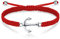 J.Endéar Luck Red String Bracelet, Anchor Bracelet 925 Sterling Silver, Handmade Bracelet Braided Filigree Cord, Women Men Summer Sea Jewelry Gift