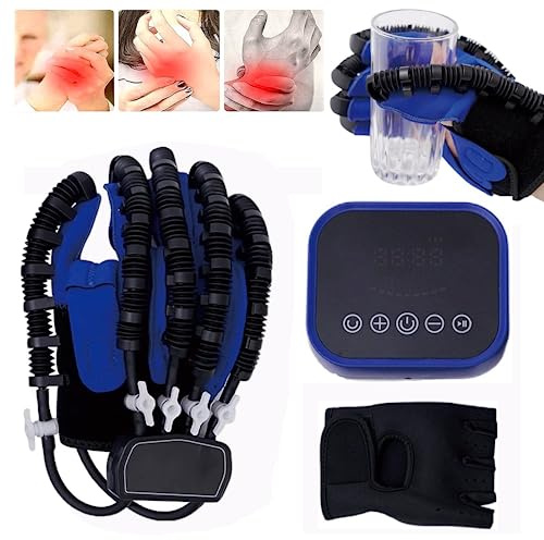 YEUNTANH Función de dedos y manos Entrenador de rehabilitación Robots Guantes de rehabilitación Equipo para demencia Artritis Accidente cerebrovascular Paciente con hemiplejía