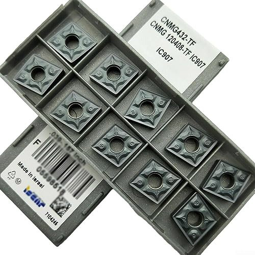 10pcs CNMG432-TF CNMG120408 -TF IC907 inserti in carburo CNC Utensili di tornitura interni per semi-finitura, finitura