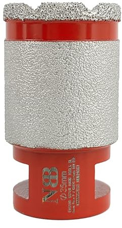 NBB Broca de diamante con M14 Fresa de fresado de diamante broca de chaflán para taladrar ampliar y dar forma al porcelana azulejos cerámica baldosas granito mármol en seco/húmedo 2 en 1 (1, 35mm)