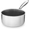 ONYX - Casseruola rivestita a induzione, 18 cm, 2 l, per tutti i piani cottura, superficie antiaderente antigraffio, 3 strati in acciaio inox/alluminio, senza PFAS e resistente al forno fino a 260 °C