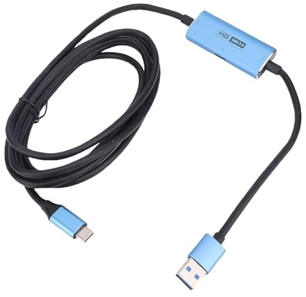 Asixxsix USB 3.0 Video-Capture-Karte, Unterstützung 4K 30Hz 1080p 60fps Video-Aufnahm Karte mit 100W PD Schnell Ladestecker und Wiedergabe-Audio-Capture-Gerät für Live-Streaming
