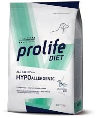 Prolife Hypoallergenic Medium Adult Quaglia Fresca 2kg, alimento completo ipoallergenico per cani adulti di taglia media e grande con intolleranze alimentari, gusto Quaglia, 1X2Kg.