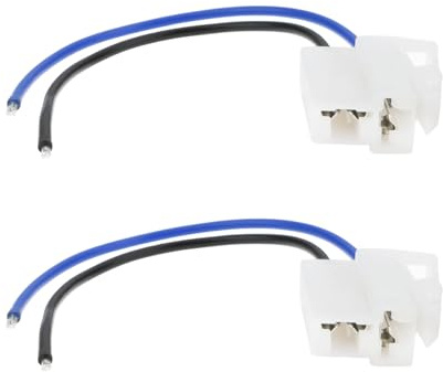 VGOL 2Pcs Electric Cooling Fan 2-Terminal Pigtail Plug Connector for Automotive Cooling Fans 18AWG Wire Harness