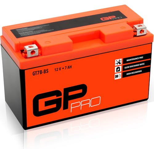 GP-PRO GT7B-BS 12V 6Ah GEL Starter Battery (similar to YT7B-BS / 50719) (Maintenance-free / Sealed) Motorcycle Accumulator