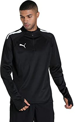 PUMA Herren Teamliga 14 Zip Top Pullover, Puma Black-puma White, XXL EU