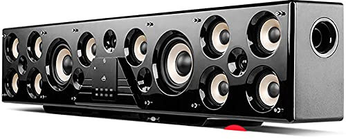 Surround Sound Home Theater, 5.1 Speaker System, 6 Channel Control, 15 Speaker Combinations, 750W High Power, Living Room Wireless 3D Wooden Speakers, 110-240V