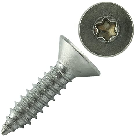 100 Stück 3,5X16 Vollgewinde mm Edelstahl A2 Spanplattenschrauben Torx - Vollgewinde - Holzbauschrauben mit Senkkopf Edelstahlschrauben
