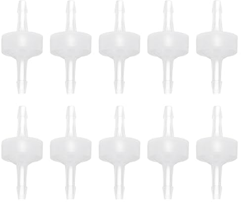 QUARKZMAN 10 st backventil, 1/8 tum (3 mm) diameter enkelriktad Pp plast gas flytande gas vattenbehållare pump