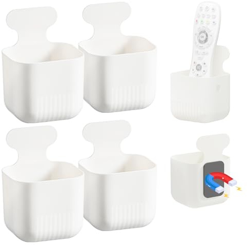 Toski Porte-stylos Magnétiques, 4 Pièces Petit Porte-marqueurs Magnétique, Support Eponge Magnetique Puissant pour Tableau Blanc, Organisateur de Crayon pour Frigo, Casier, Autres Surfaces Magnétiques