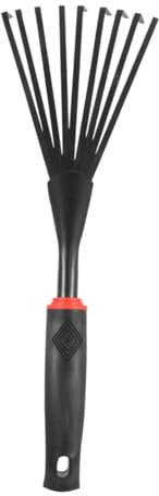 Gadpiparty Râteau Jardin Acier Inoxydable avec Manche Bois Râteau Herbe Coupée Multifonction pour Nettoyage Pelouse et Débris Extérieur pour Jardin et Cour