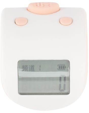 Veemoon Compteur de Tours Électronique à Doigts en Silicone Rose, Compteur Numérique Manuel Rechargeable Affichage LED Lumineux pour Natation, Entraînement Sportif et Loisirs