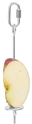 Bird Cage Food Skewer - Stainless Steel Fruit Holder for Finch Treats Skewer for Birds | Practical Snack Holder in Cage for Parrots, Budgies, Budgies, Parakeets