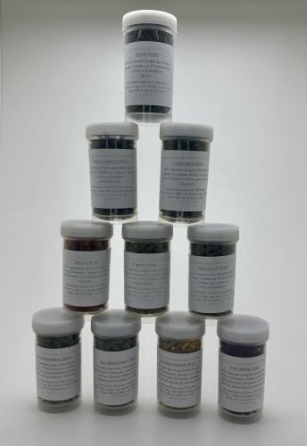 Räkfoder 10 x 100 ml i praktisk skruvburk (nässla, morot, maskros, oregano, paprika, rödbeta, spenat, valnöt, 7 och 12 multivitamin) (alla 10 sorter)