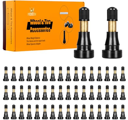 50pcs TR600HP High Pressure Brass Tire Valve Stem High-Pressure Tubeless Snap-in Valves Good for Larger or Heavy-Duty Vehicle