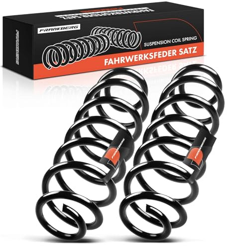 Frankberg 2x Federn Fahrwerksfeder Hinterachse Kompatibel mit Octavia III 5E5 2012-2021 Golf AM1 Golf VII BA5 BV5 2013-2021 Tourneo Courier 2014-2021