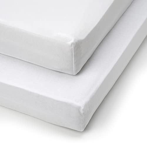 Tutti Bambini Basics Fitted Sheets – 2 Pack | 100% Cotton | Suitable for 70 x 140cm Cot Bed | Essentials Range