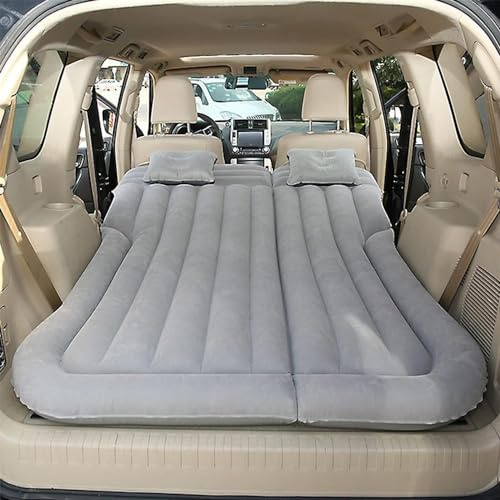 REIJAX Matelas Gonflable Voiture Coffre pour Dacia Jogger 2022-2024, Matelas de Voiture éPaissi, Matelas Gonflable Lit de Voiture pour Voyage Camping,A/Gray