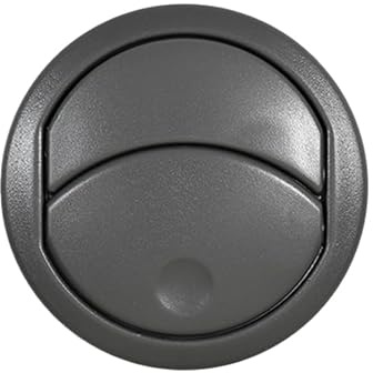 VHEUHZ Griglia del radiatore diffusore d'aria del cruscotto compatibile con FIAT PANDA MK2 169 2003-2012 Diffusore aria AC ugello Trim grigio