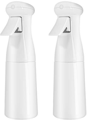 HOTUT Bottiglia Spray Capelli, 200ML Flacone Spray per Capelli Continuo Fine, 2 Pezzi Grilletto Spruzzatore Riutilizzabile per Trucco, Cura della Pelle, Piante, Animali Domestici, Pulizia Quotidiana