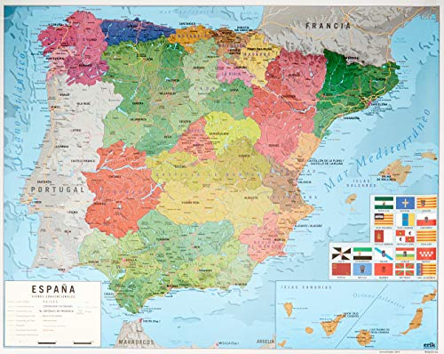Grupo Erik Mini-Karte von Spanien, 40 x 50 cm