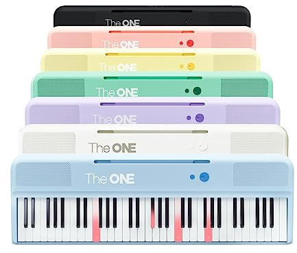 The ONE 61 Key Piano Keyboard with Lighted Keys, Bluetooth MIDI