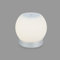 BRILONER - LED Tischlampe kabellos mit Touch, dimmbar in Stufen, Glasschirm, Nachttischlampe, Leselampe, LED lampe, Campinglampe, Tischleuchte, Akku Lampe, Outdoor Lampe, 15x16 cm, Chrom-Matt