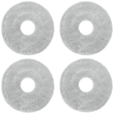 Set Mocio Panni di Ricambio per Aspirapolvere Dreame L10 Ultra/ L10S Pro/ L10S Ultra/ L10S Pro Ultra Heat/ L10 Prime/ L20 L30 L40 L50 Ultra/ X30 X40 X50 Ultra/Mova E30 Ultra P50 Pro Ultra (4 Panni)