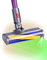 Bürste Kompatibel Mit Dyson V7 V8 V10 V11 V15, Ersatzbürste mit Grüner LED & Softwalze, Bodenbürste für Hartböden & Parkett