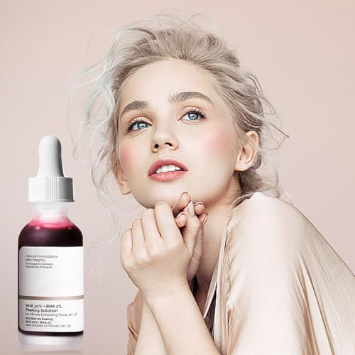Fruchtsäureessenz Flüssige,Limited Edition AHA 30% + BHA 2% Peeling Solution,30ml,Feuchtigkeitsspendend, Geeignet für Eine Vielzahl von Hauttypen