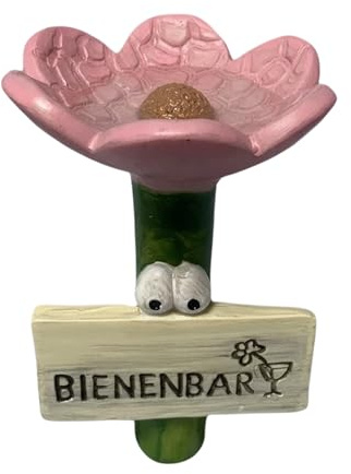 Station d'arrosage pour abeilles et papillons | Bol en forme de fleur pour abeilles, oiseaux, colibris et papillons, station d'eau de jardin pour ruches, apiculture, faune extérieure, terrasse et
