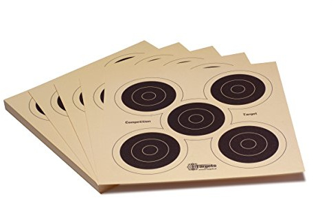 X-Targets Zielscheiben *Competition Target* / 26x26 cm/Schießscheibenkarton 200 g/m² Chamois (100 Stück)