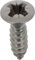 Pozidrive, viti a testa in acciaio inox A4, fresata, bombata, 3,5 mm x 13 mm, DIN 7983, confezione da 25, zinco bianco