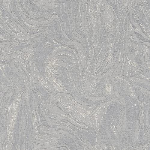 Paoletti Luxe Marble Metallic Vinyl Wallpaper, Grey