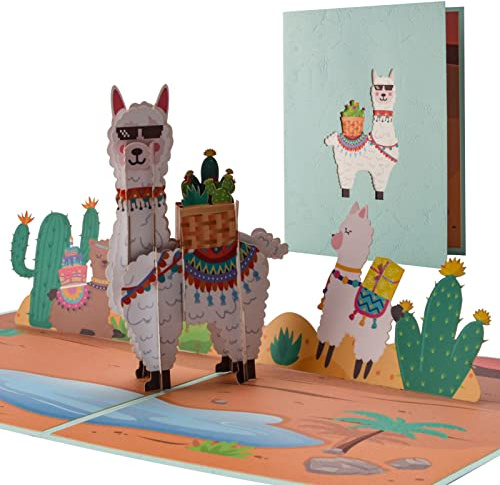 AIYONG Tarjeta Pop-Up,Tarjeta regalo 3D,Tarjeta de regalo emergente con sobre, para Familia, Día del Niño, Amigo, Novias, Aniversario, Día de la Madre,Arjetas con animales lindos