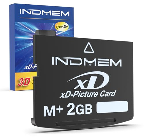 INDMEM xD-Picture Card 2GB Type M+ XD Memory Card Digital Camera Memory Card for Olympus Fuji Fujifilm Digital Camera