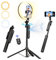 yAyusi Trípode Rotación de 360° con Seguimiento Automático de Rostros con Anillo de Luz, 180cm Trípode Palo Selfie con Control Remoto, Trípode para Teléfono con Sensor de Movimiento para Vlog/Video