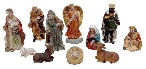 ICE TOYS Krippenfigur Weihnachtskrippe Größe 5 cm (SET 2, 5CM)